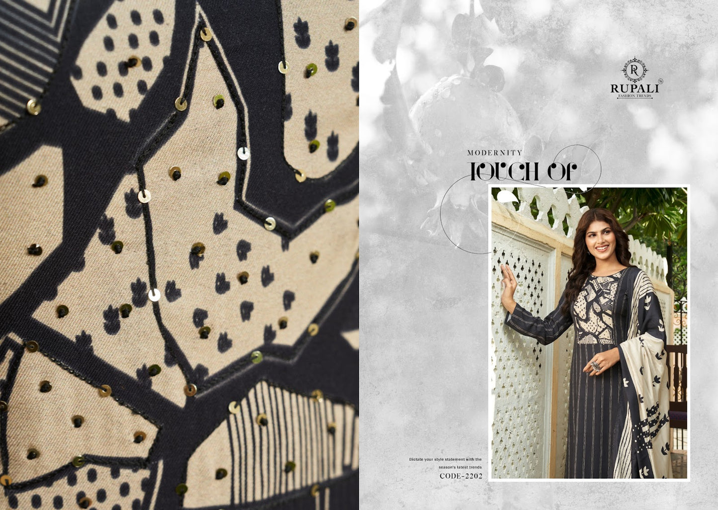 Monika Rupali Pashmina Suits Manufacturer Gujarat