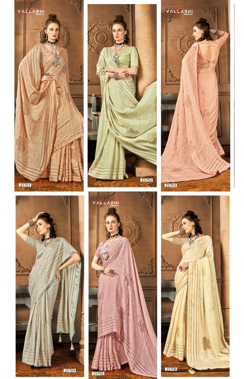 Monisha Vallabhi Prints Brasso Sarees Wholesale Price