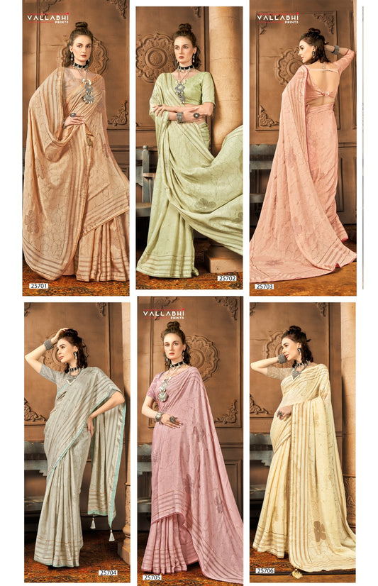 Monisha Vallabhi Prints Brasso Sarees Wholesale Price