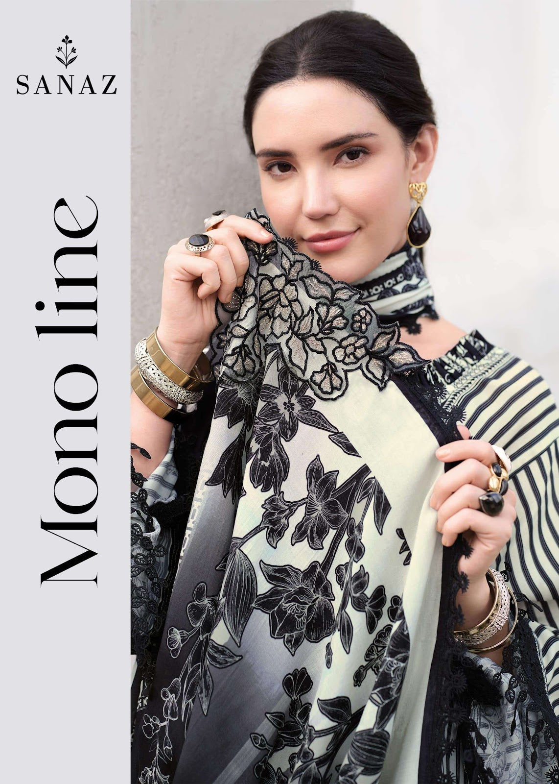 Mono Line Sanaz Viscose Muslin Pant Style Suits Wholesaler Ahmedabad