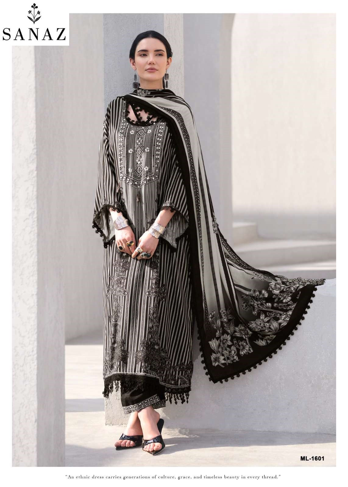 Mono Line Sanaz Viscose Muslin Pant Style Suits Wholesaler Ahmedabad