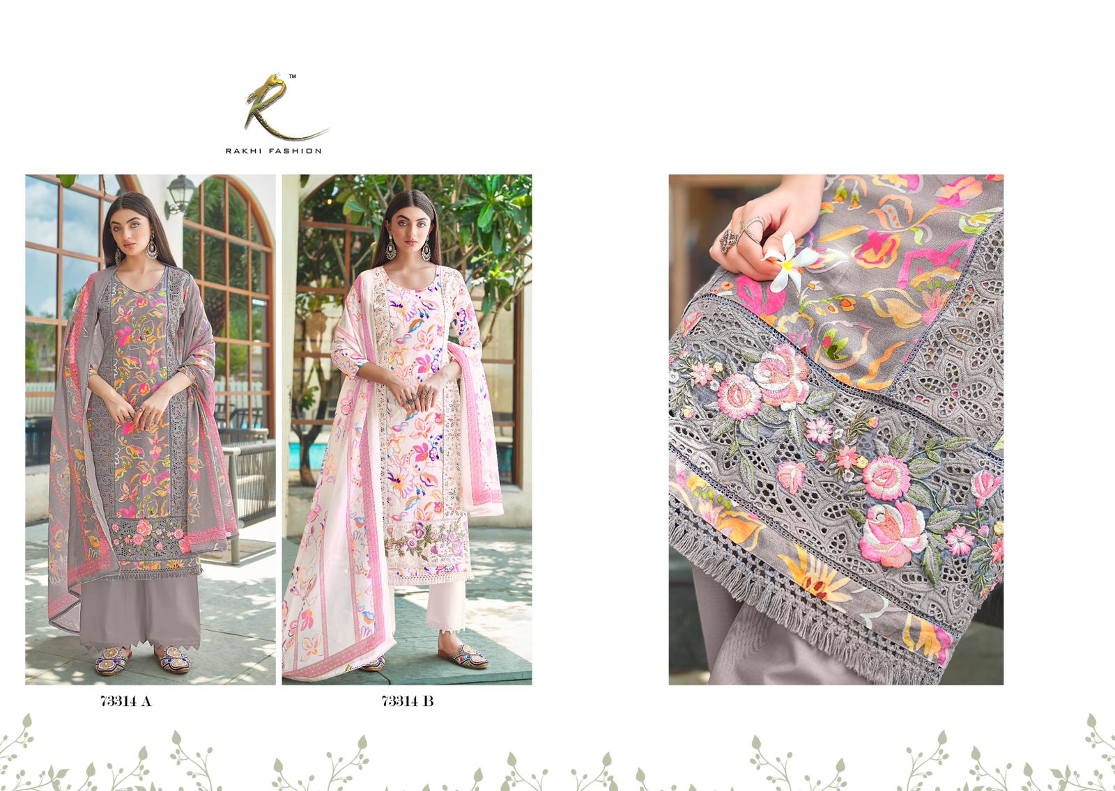Monochrom Bliss Rakhi Fashion Pure Viscose Plazzo Style Suits Wholesale Rate