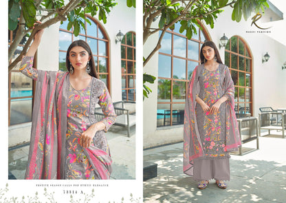 Monochrom Bliss Rakhi Fashion Pure Viscose Plazzo Style Suits Wholesale Rate