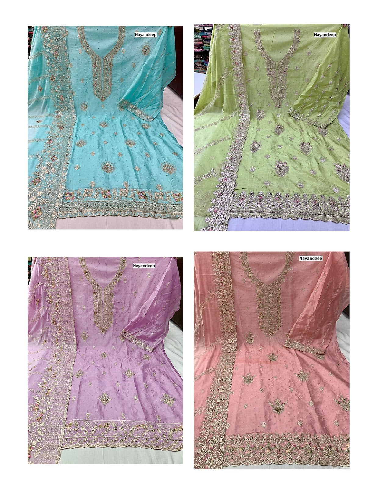 Monopoly Nayandeep Organza Salwar Suits Wholesaler
