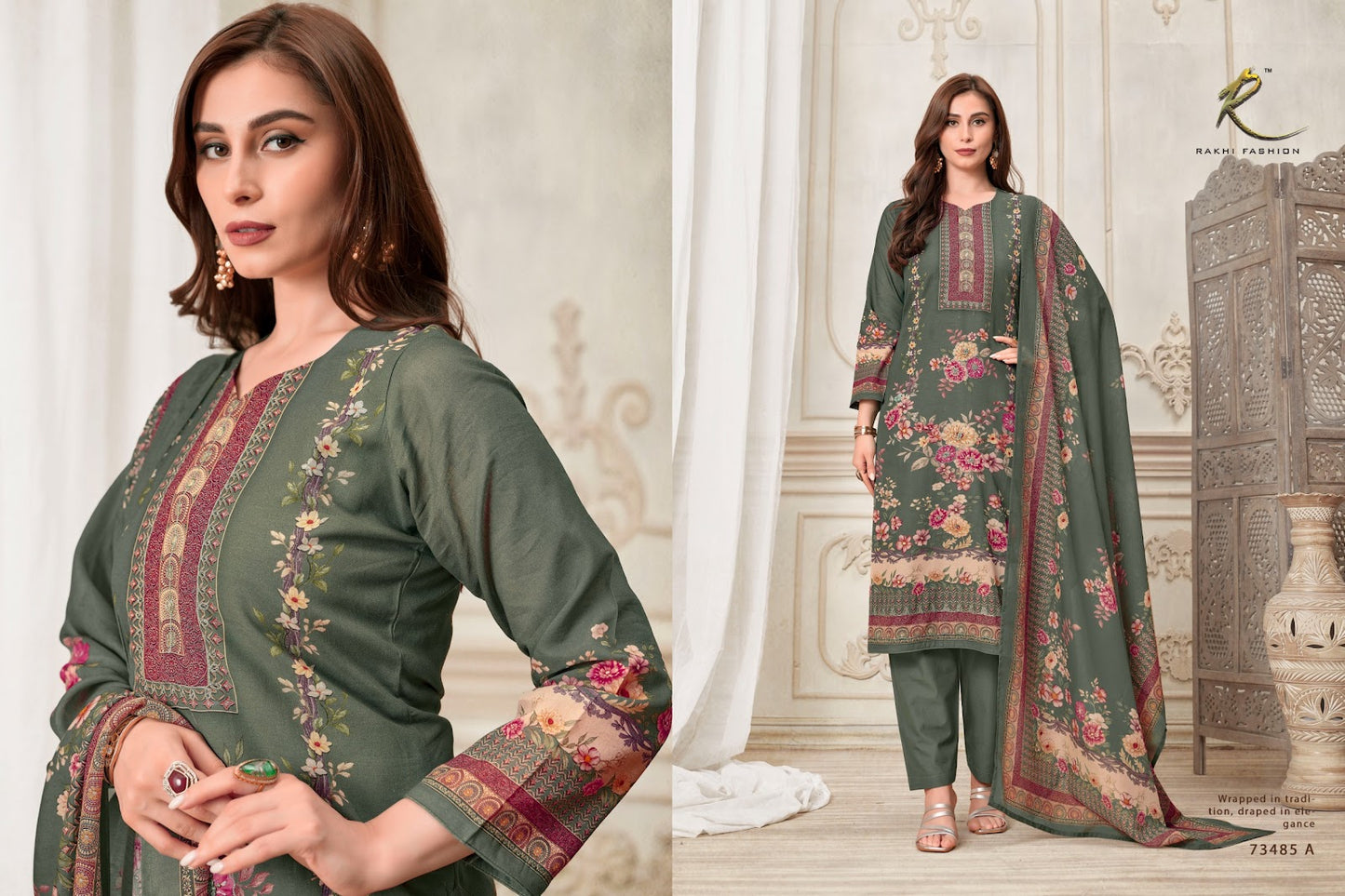 Montana Dreams 73485 Rakhi Fashion Bemberg Pant Style Suits Wholesale Price