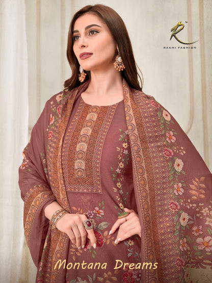 Montana Dreams 73485 Rakhi Fashion Bemberg Pant Style Suits Wholesale Price
