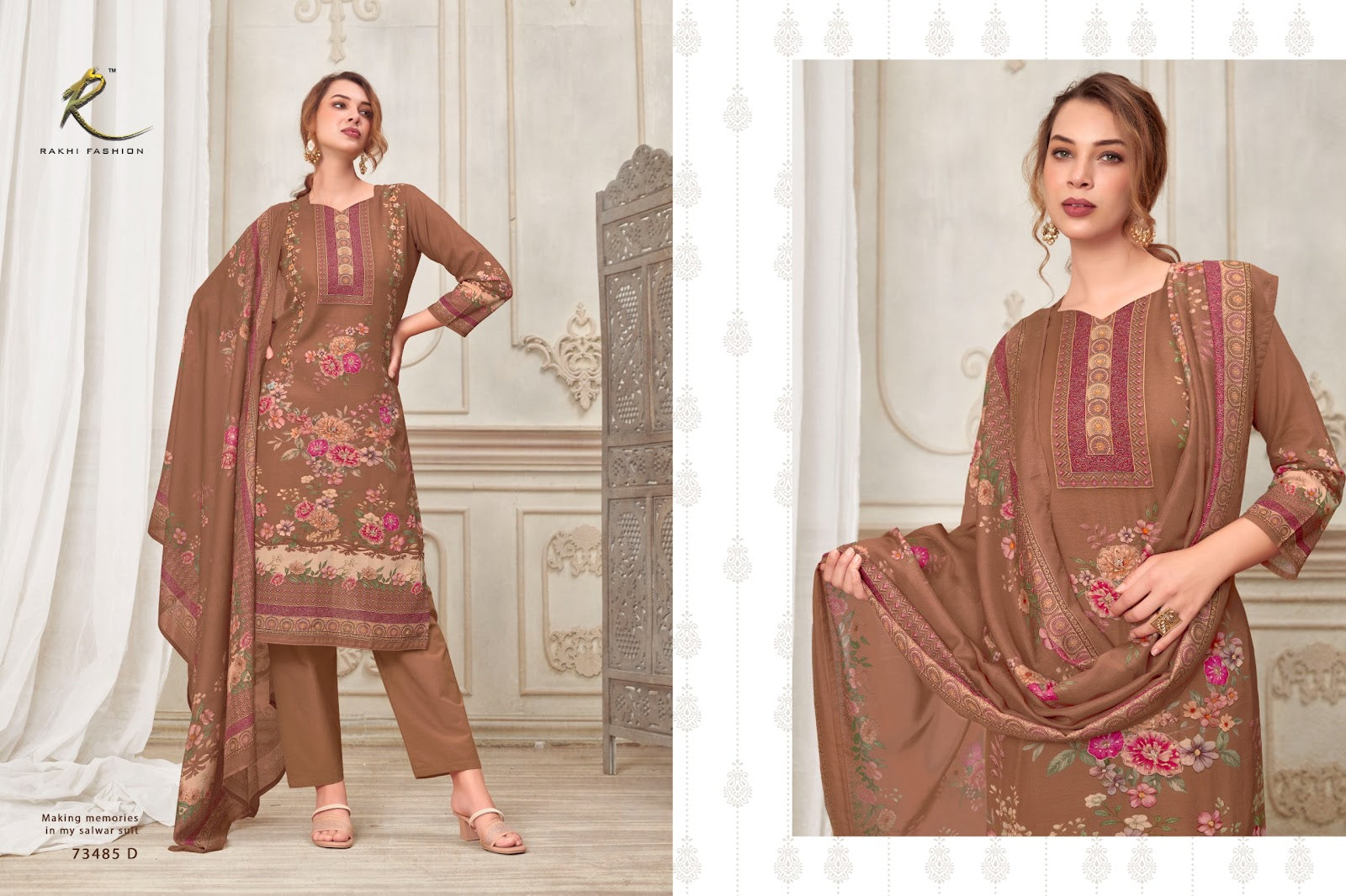 Montana Dreams 73485 Rakhi Fashion Bemberg Pant Style Suits Wholesale Price