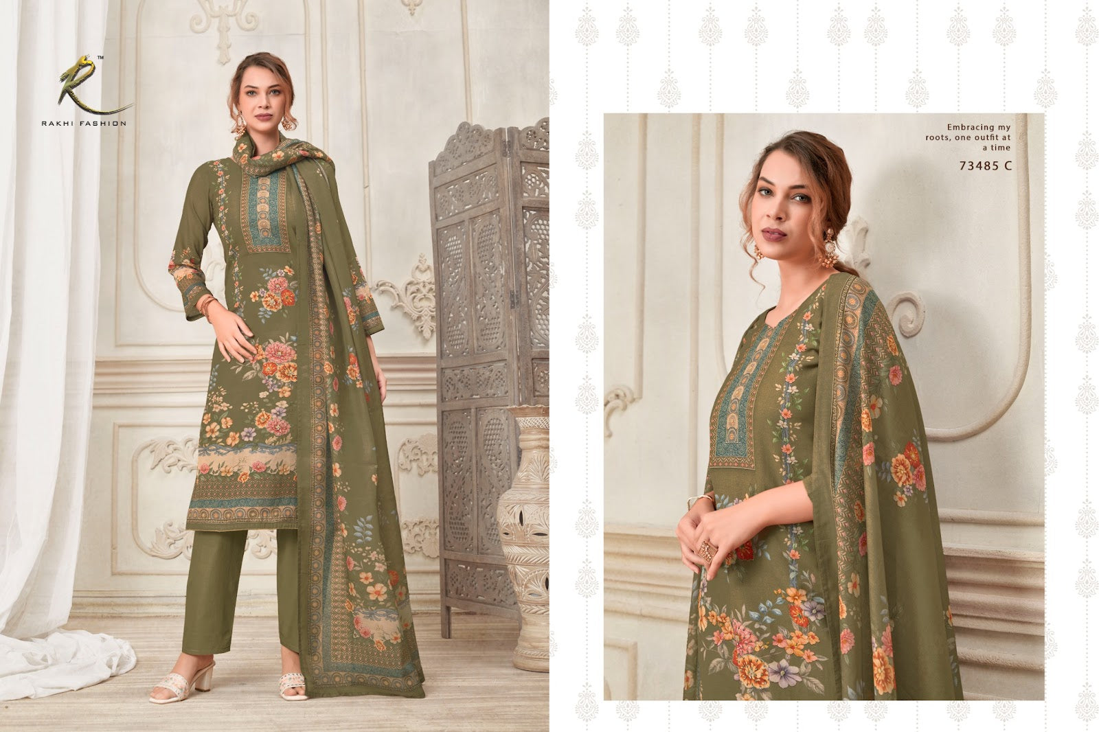Montana Dreams 73485 Rakhi Fashion Bemberg Pant Style Suits Wholesale Price