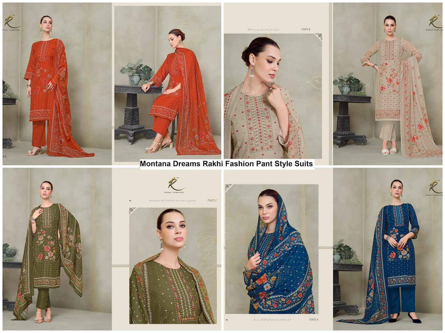 Montana Dreams Rakhi Fashion Mal Chanderi Pant Style Suits Wholesaler Gujarat
