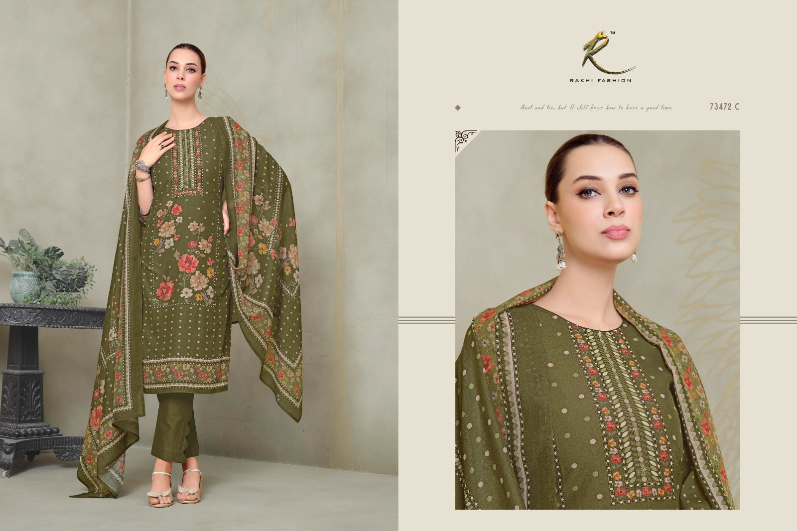 Montana Dreams Rakhi Fashion Mal Chanderi Pant Style Suits Wholesaler Gujarat