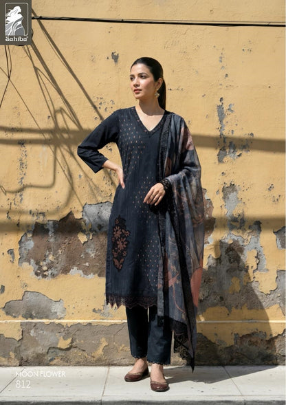Moon Flower Sahiba Cotton Lawn Pant Style Suits Wholesale Price