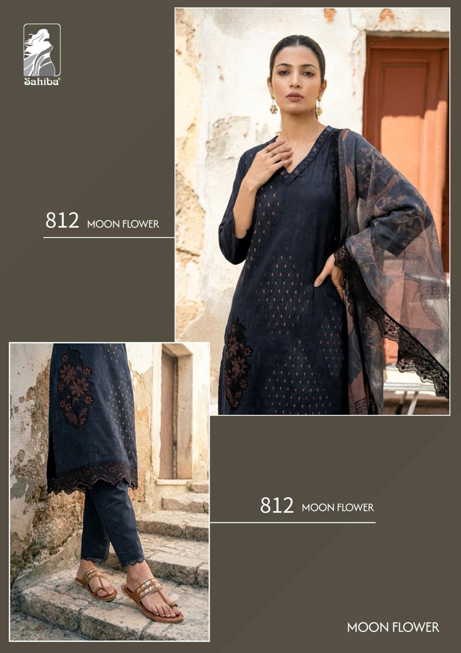 Moon Flower Sahiba Cotton Lawn Pant Style Suits Wholesale Price