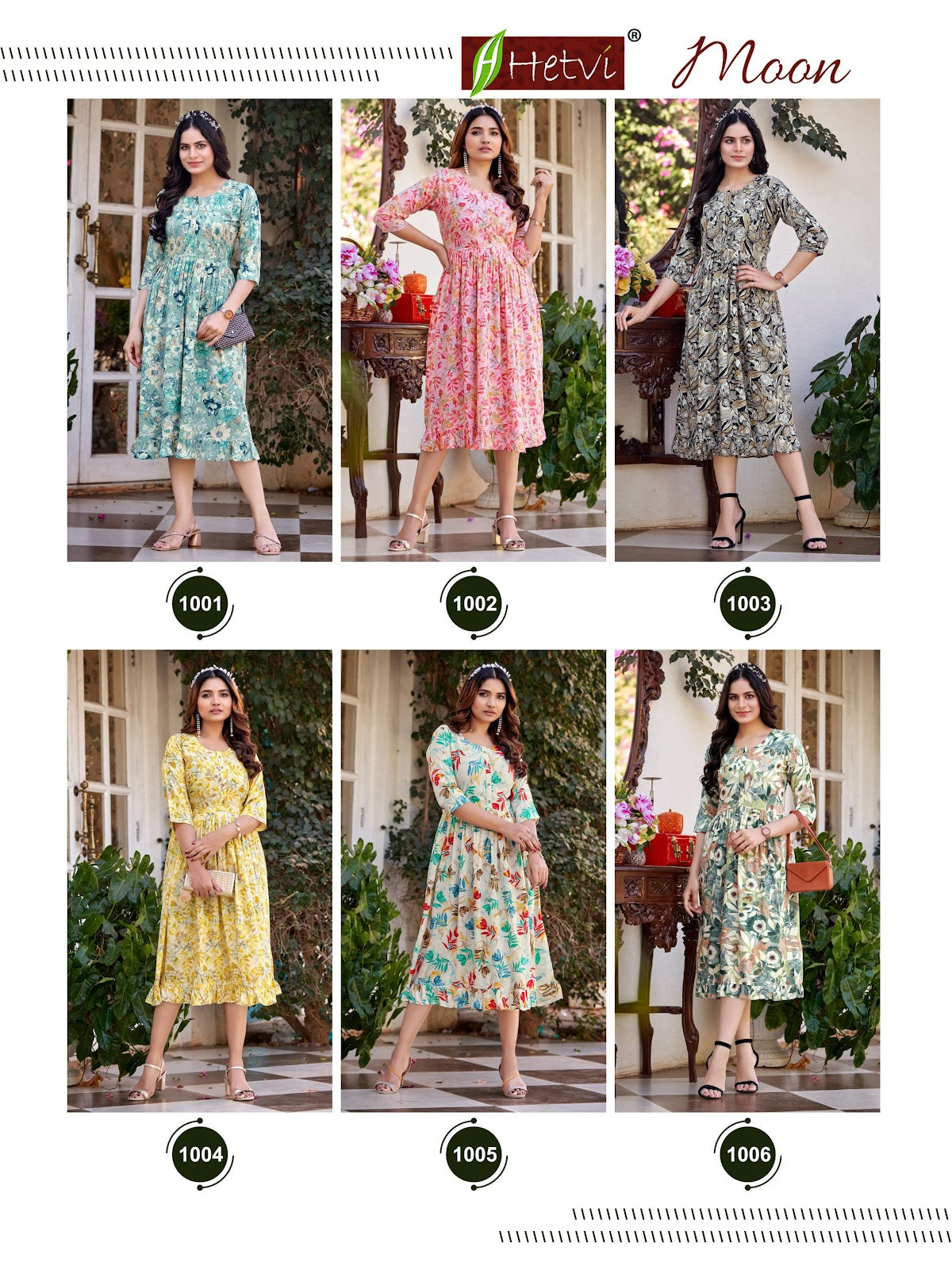 Moon Hetvi Rayon Anarkali Kurtis