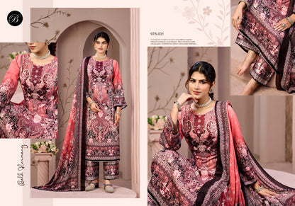 Moon Light Belliza Designer Studio Jam Cotton Karachi Salwar Suits Exporter