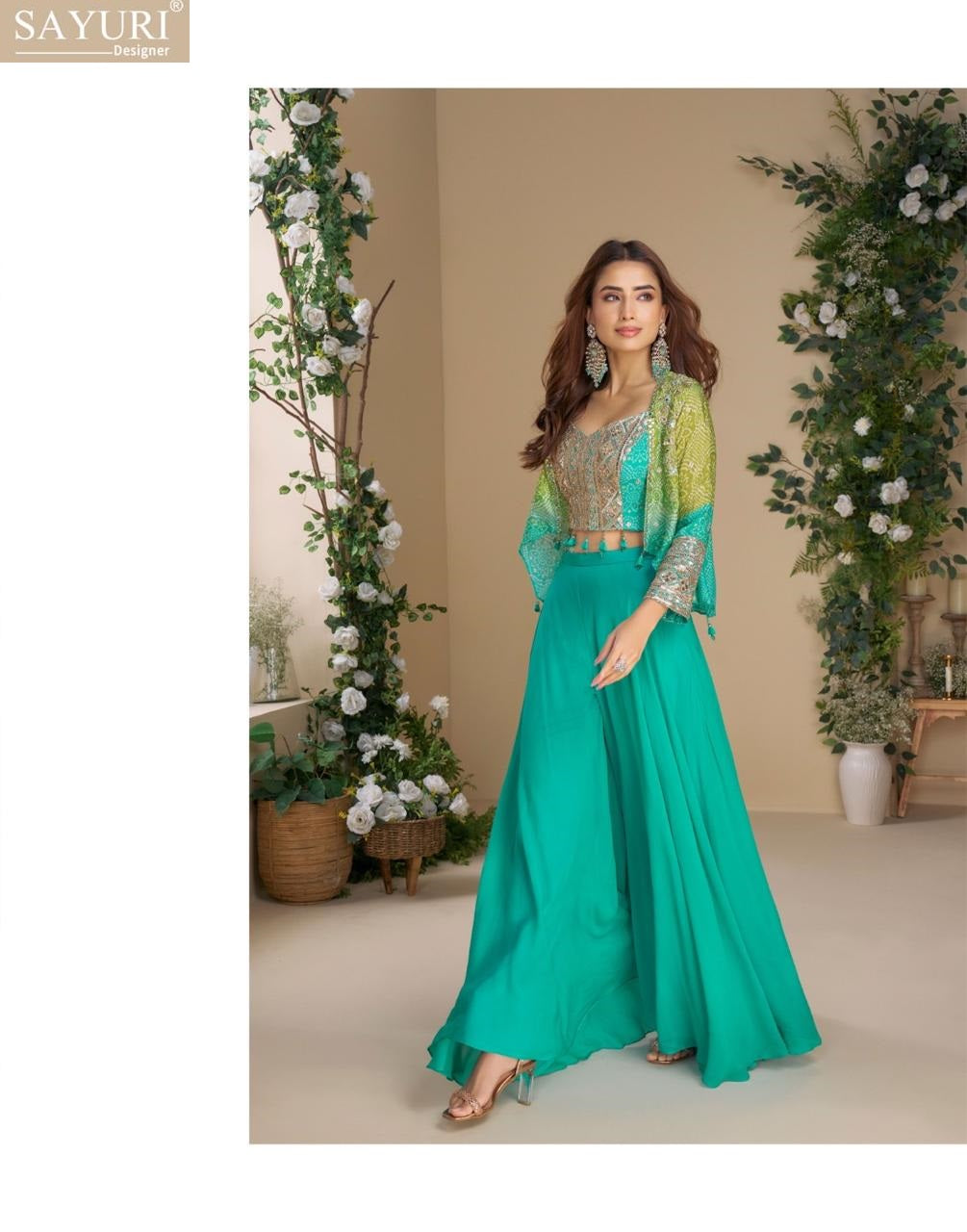 Moon Sayuri Chinon Indo Western Pair Wholesale Rate