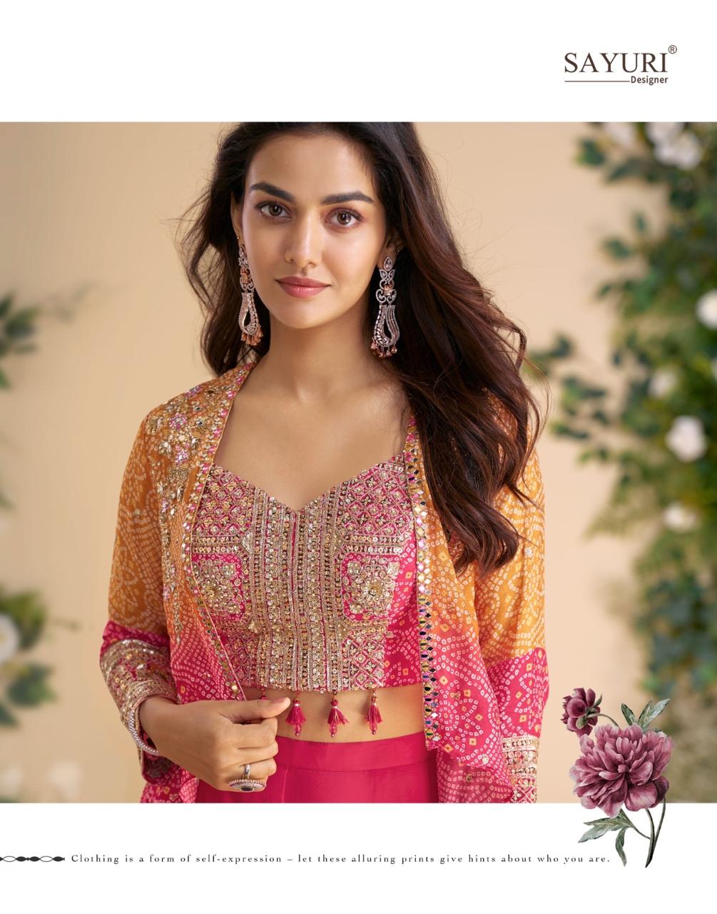 Moon Sayuri Chinon Indo Western Pair Wholesale Rate