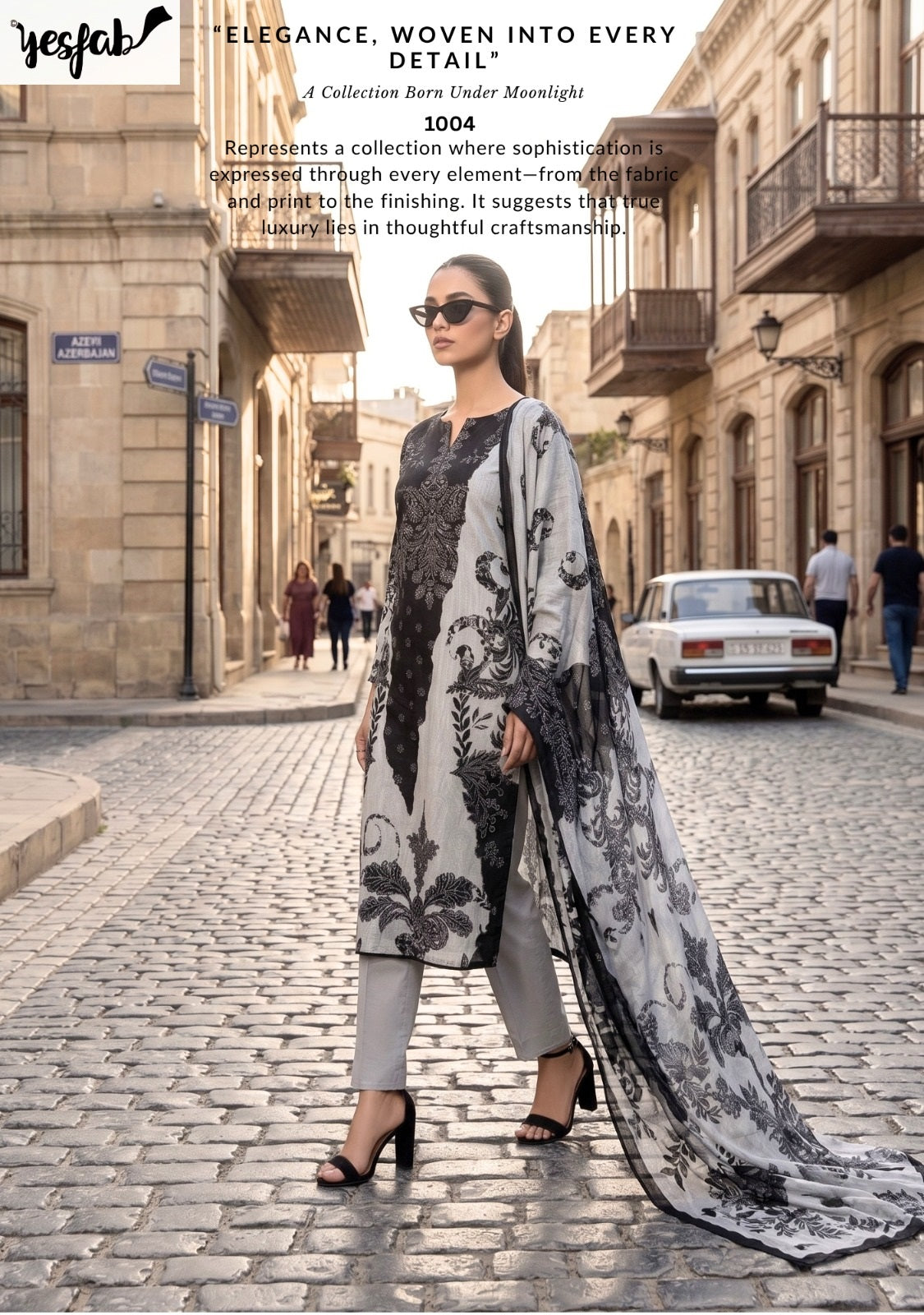 Moonstone Yesfab Viscose Pashmina Suits Supplier