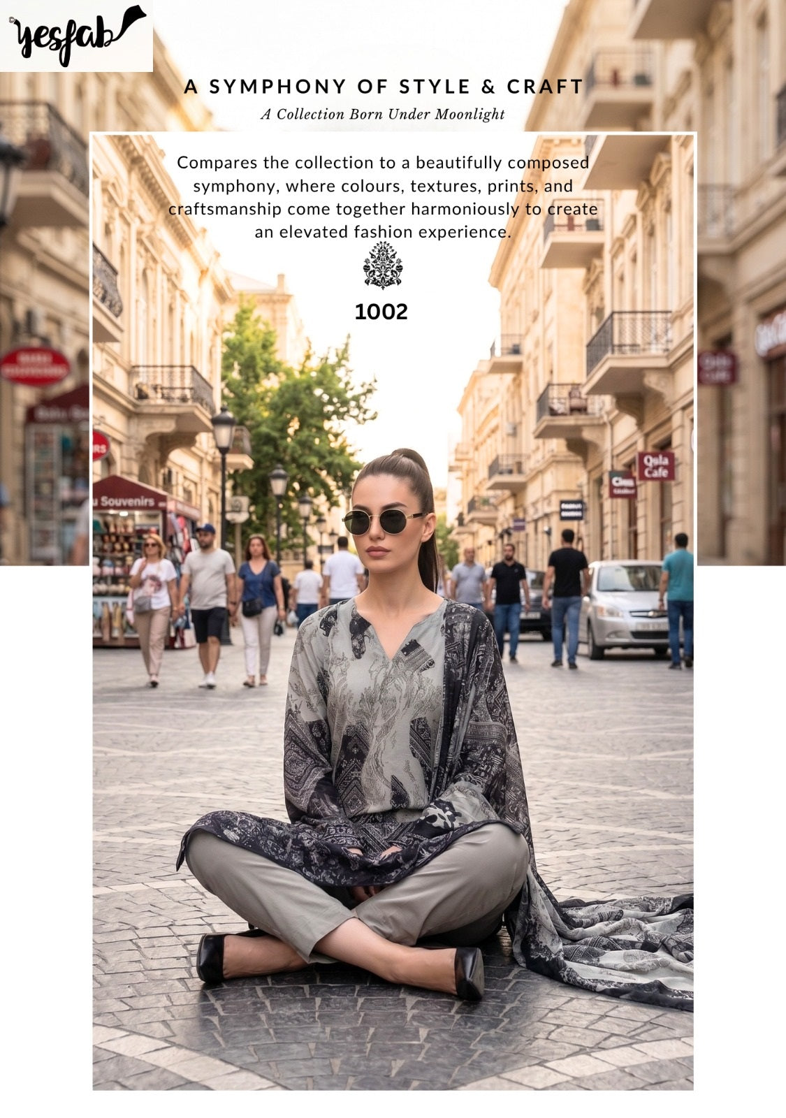 Moonstone Yesfab Viscose Pashmina Suits Supplier