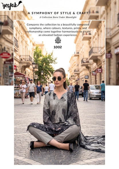 Moonstone Yesfab Viscose Pashmina Suits Supplier