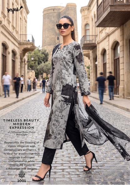 Moonstone Yesfab Viscose Pashmina Suits Supplier