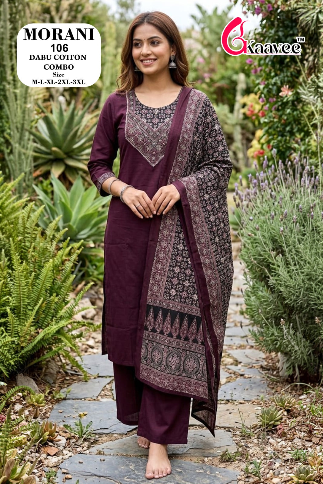 Morani Kaavee Cotton Readymade Plazzo Style Suits Supplier Gujarat