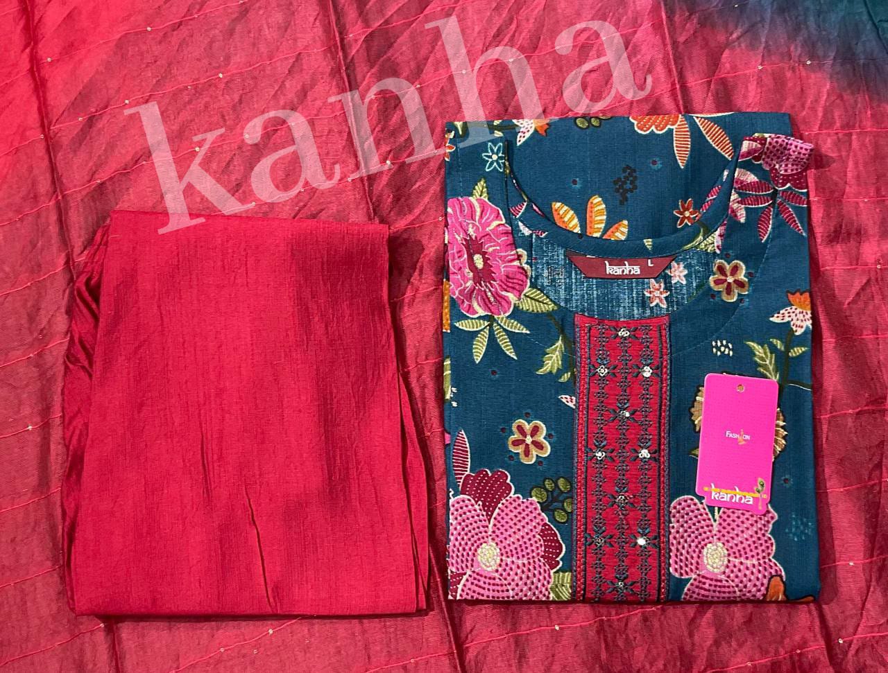 Morani With Pocket 011825 Kanha Vetican Readymade Pant Style Suits Supplier Ahmedabad