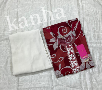 Morani With Pocket 011825 Kanha Vetican Readymade Pant Style Suits Supplier Ahmedabad