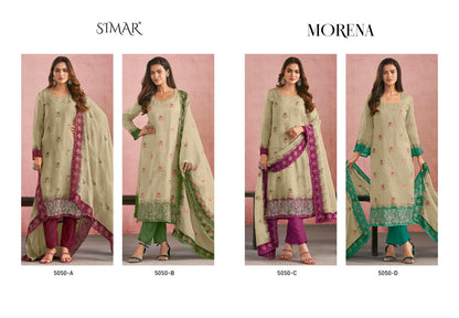 Morena Simar Pure Viscose Pant Style Suits Wholesaler Ahmedabad