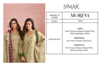 Morena Simar Pure Viscose Pant Style Suits Wholesaler Ahmedabad