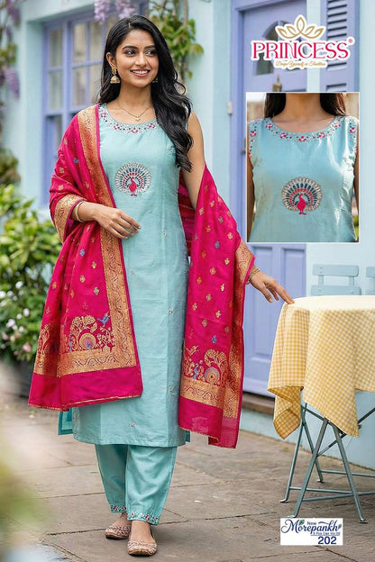 Morepankh Vol 2 Princess Creation Roman Readymade Pant Style Suits Supplier