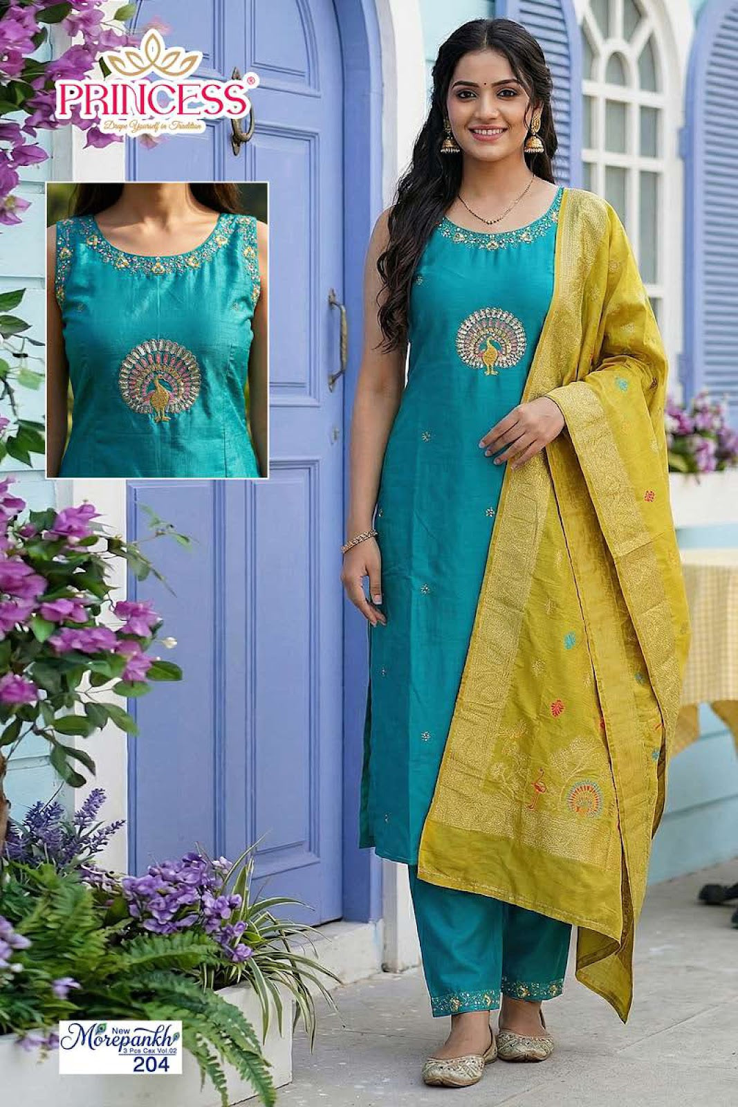 Morepankh Vol 2 Princess Creation Roman Readymade Pant Style Suits Supplier