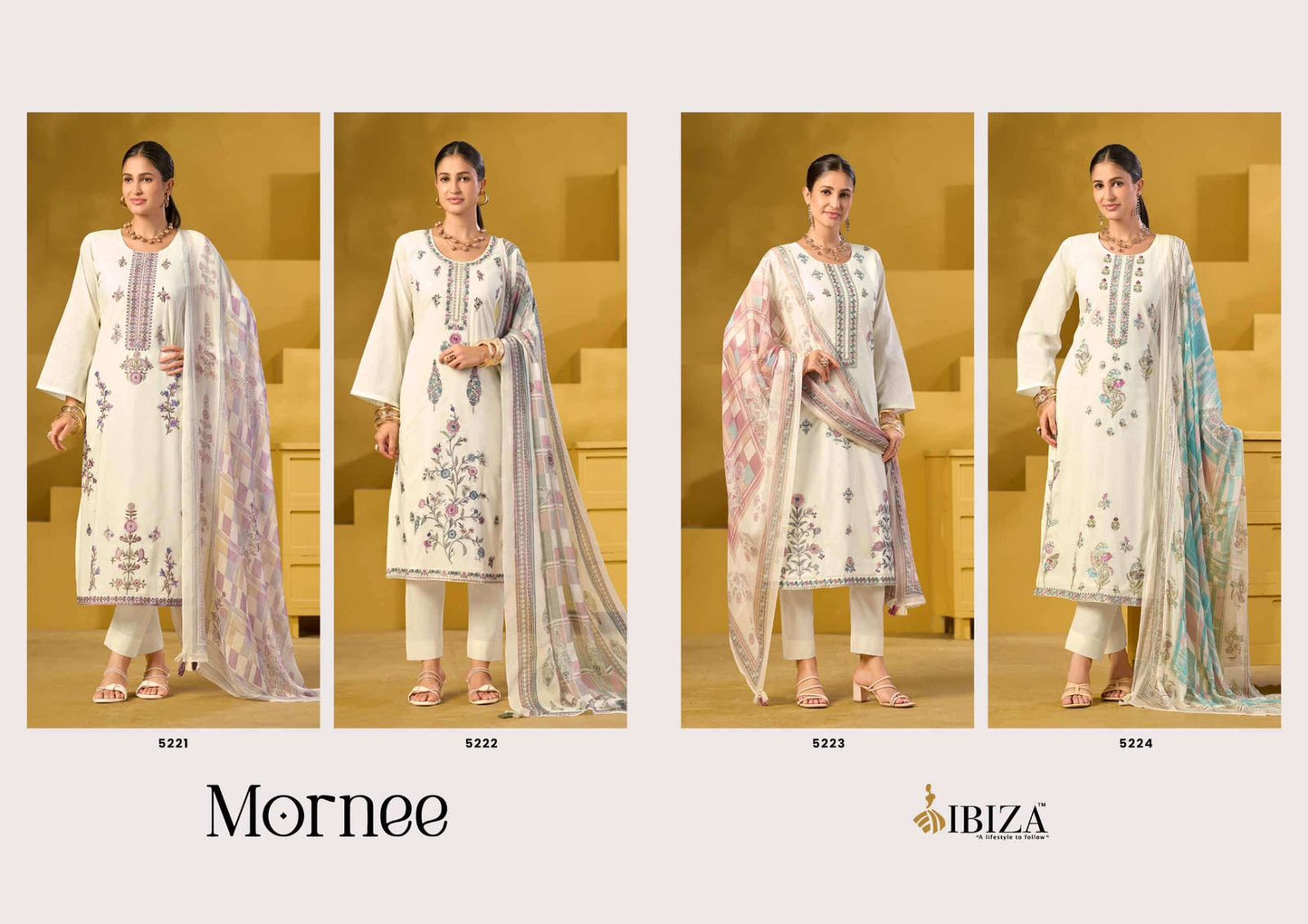 Mornee Ibiza Lawn Cotton Pakistani Salwar Suits Supplier
