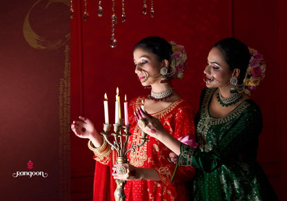 Morni Rangoon Russian Jacquard Readymade Anarkali Suits Exporter Gujarat