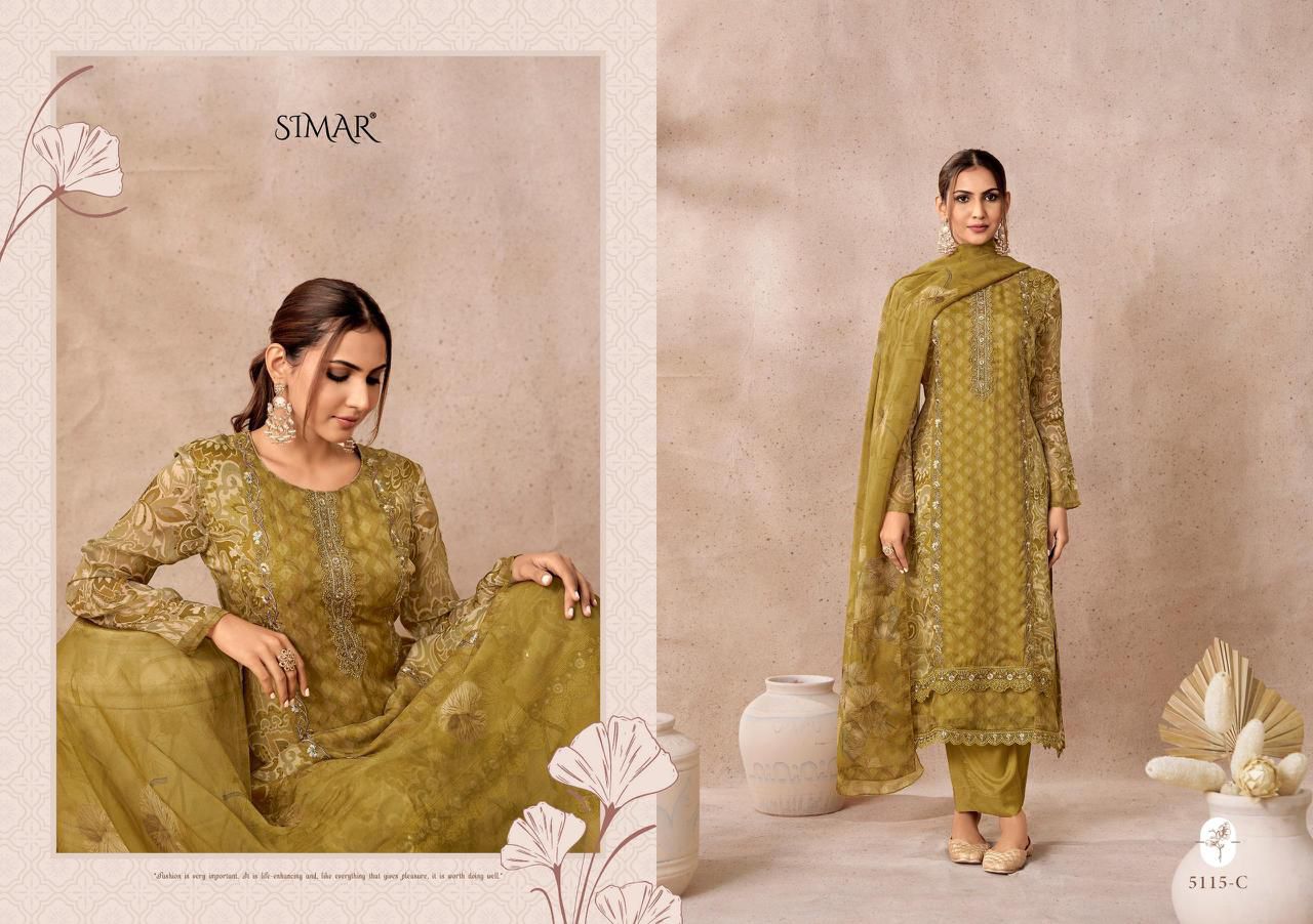 Morni Simar Lawn Cotton Pakistani Salwar Suits Wholesaler India