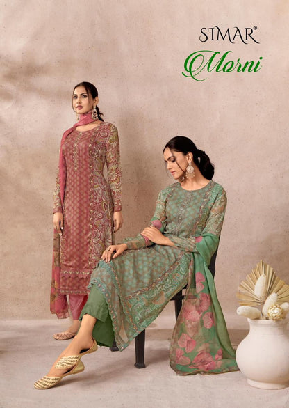 Morni Simar Lawn Cotton Pakistani Salwar Suits Wholesaler India