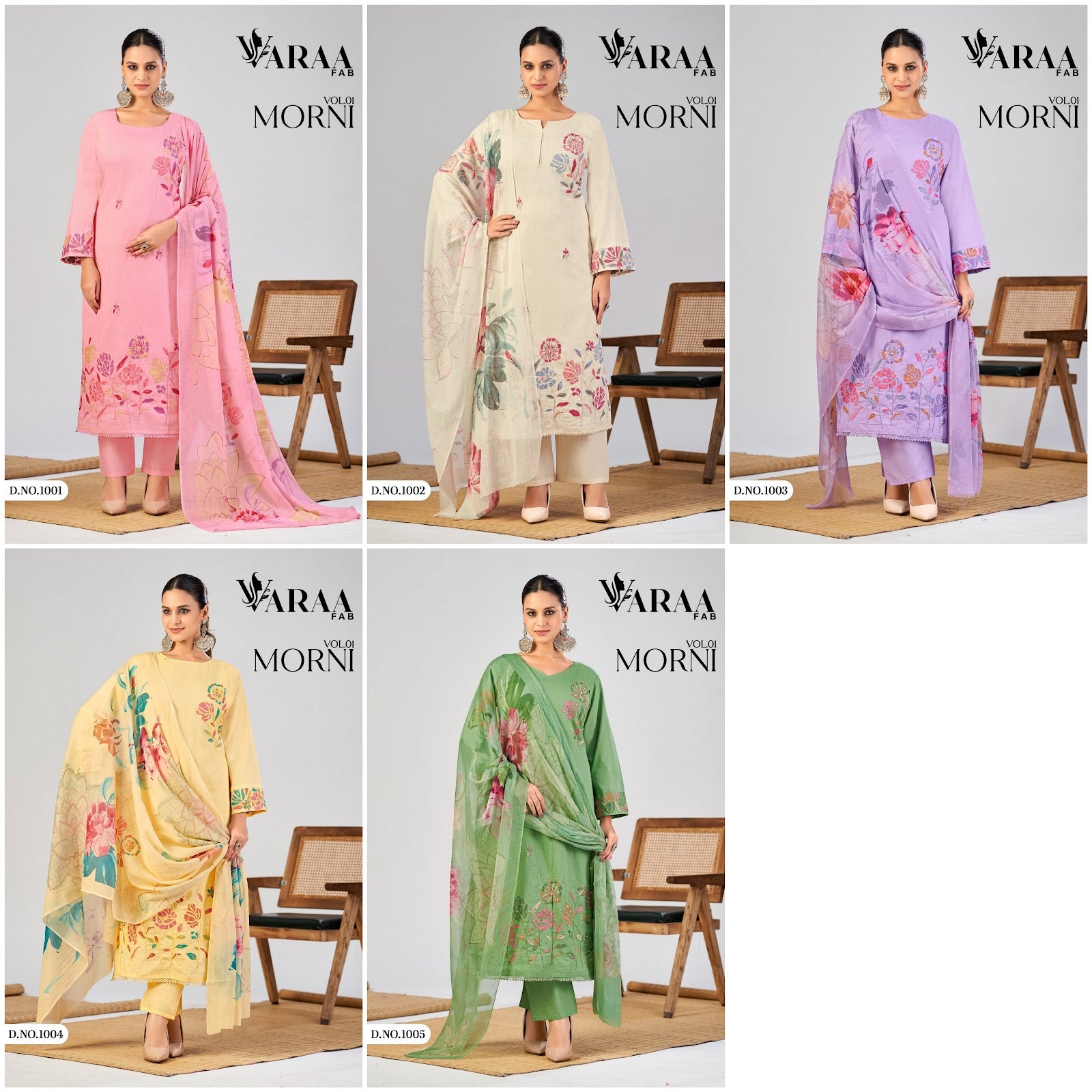 Morni Vol 1 Varaa Fab Cotton Pant Style Suits Wholesaler