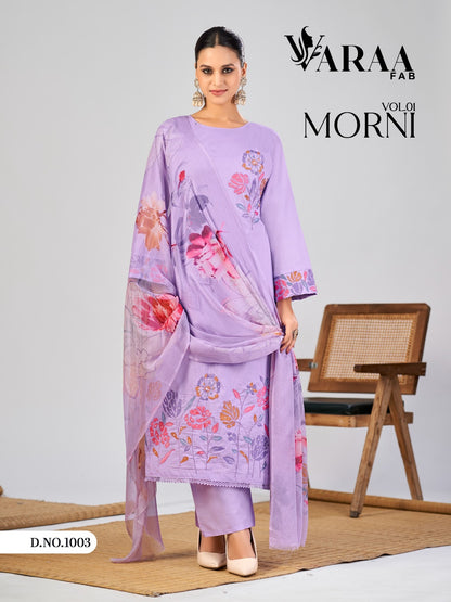 Morni Vol 1 Varaa Fab Cotton Pant Style Suits Wholesaler