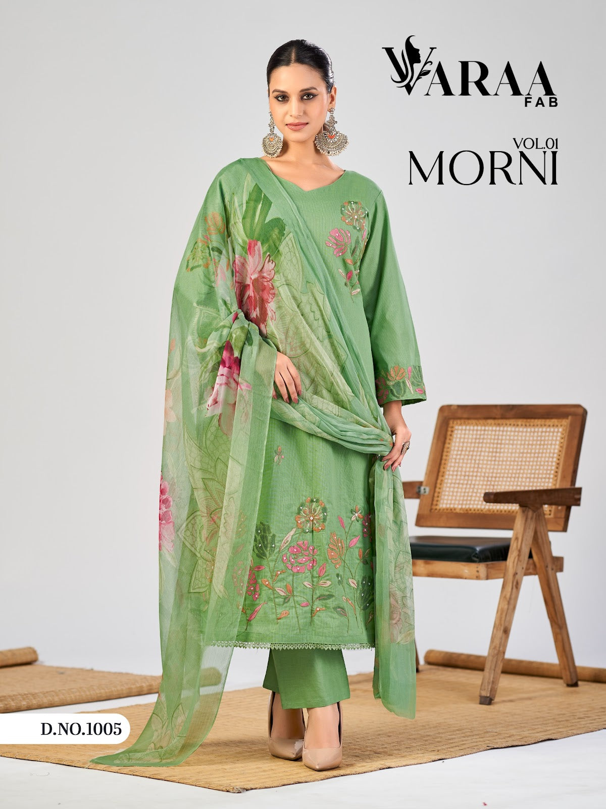 Morni Vol 1 Varaa Fab Cotton Pant Style Suits Wholesaler