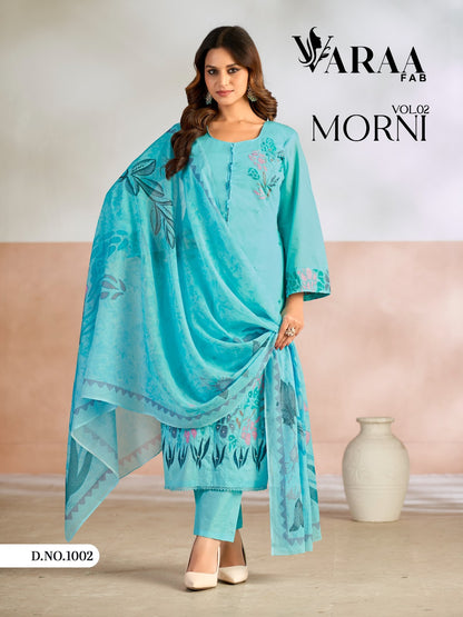 Morni Vol 2 Varaa Fab Cotton Pant Style Suits Wholesale Rate
