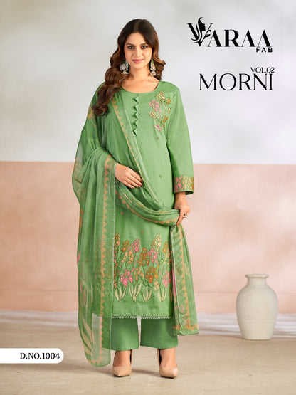 Morni Vol 2 Varaa Fab Cotton Pant Style Suits Wholesale Rate