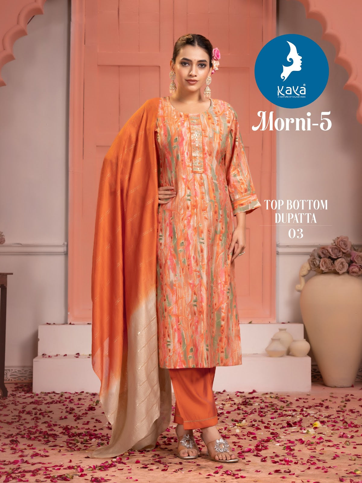 Morni Vol 5 Kaya Chanderi Modal Readymade Pant Style Suits Supplier Ahmedabad