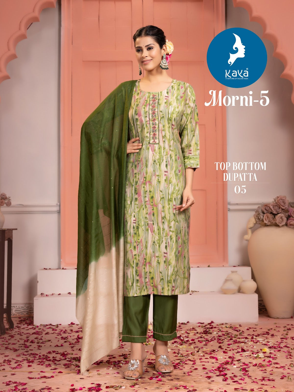 Morni Vol 5 Kaya Chanderi Modal Readymade Pant Style Suits Supplier Ahmedabad