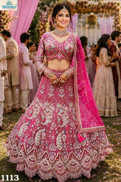 Morni Vol 6 Mrudangi Premium Net Readymade Lehenga Choli Supplier Gujarat