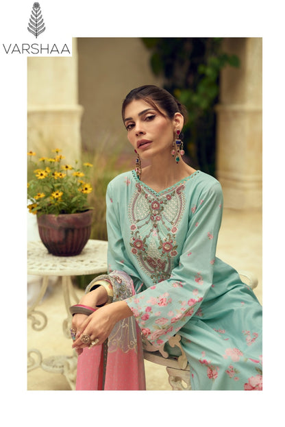 Morning Air Varshaa Swiss Plazzo Style Suits Wholesale