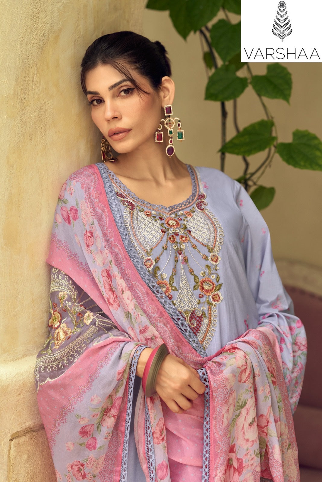 Morning Air Varshaa Swiss Plazzo Style Suits Wholesale