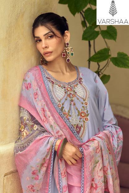 Morning Air Varshaa Swiss Plazzo Style Suits Wholesale