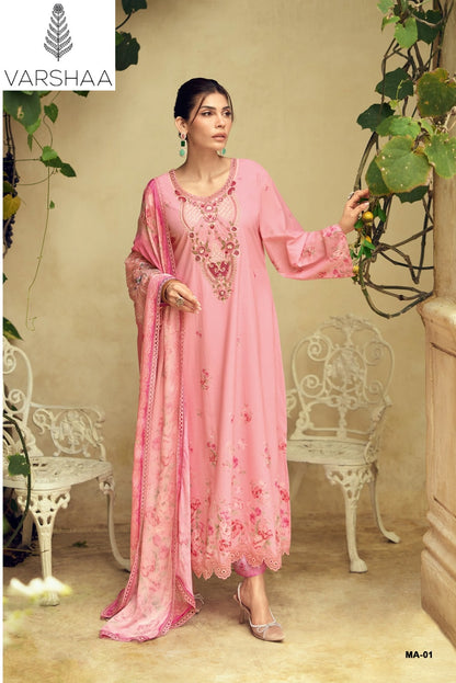 Morning Air Varshaa Swiss Plazzo Style Suits Wholesale