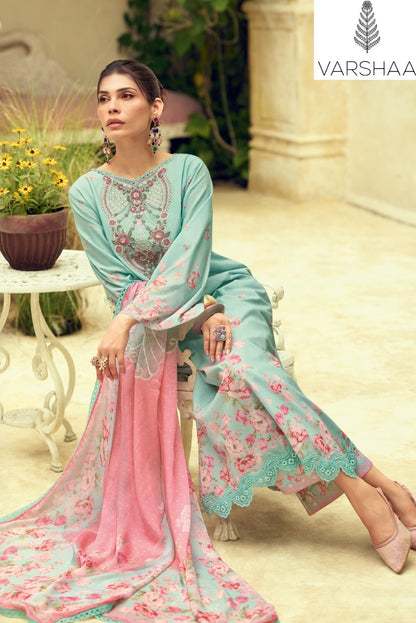 Morning Air Varshaa Swiss Plazzo Style Suits Wholesale