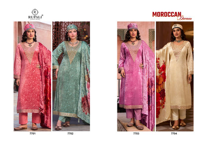 Moroccan Dream Rupali Viscose Velvet Suits Manufacturer India