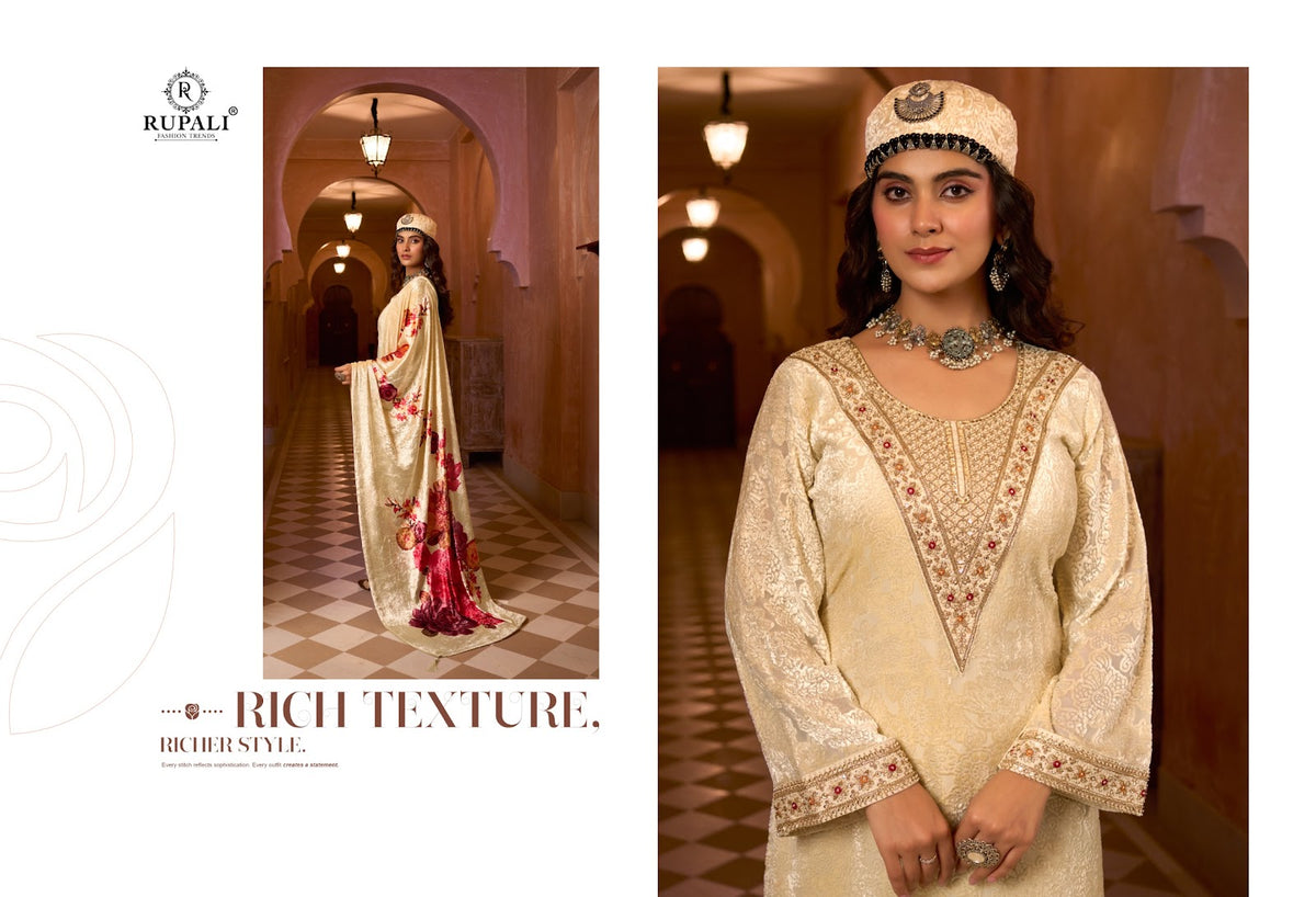 Moroccan Dream Rupali Viscose Velvet Suits Manufacturer India